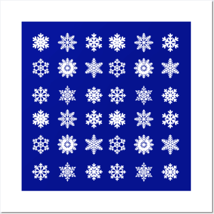 Snowflakes pattern 3. Posters and Art